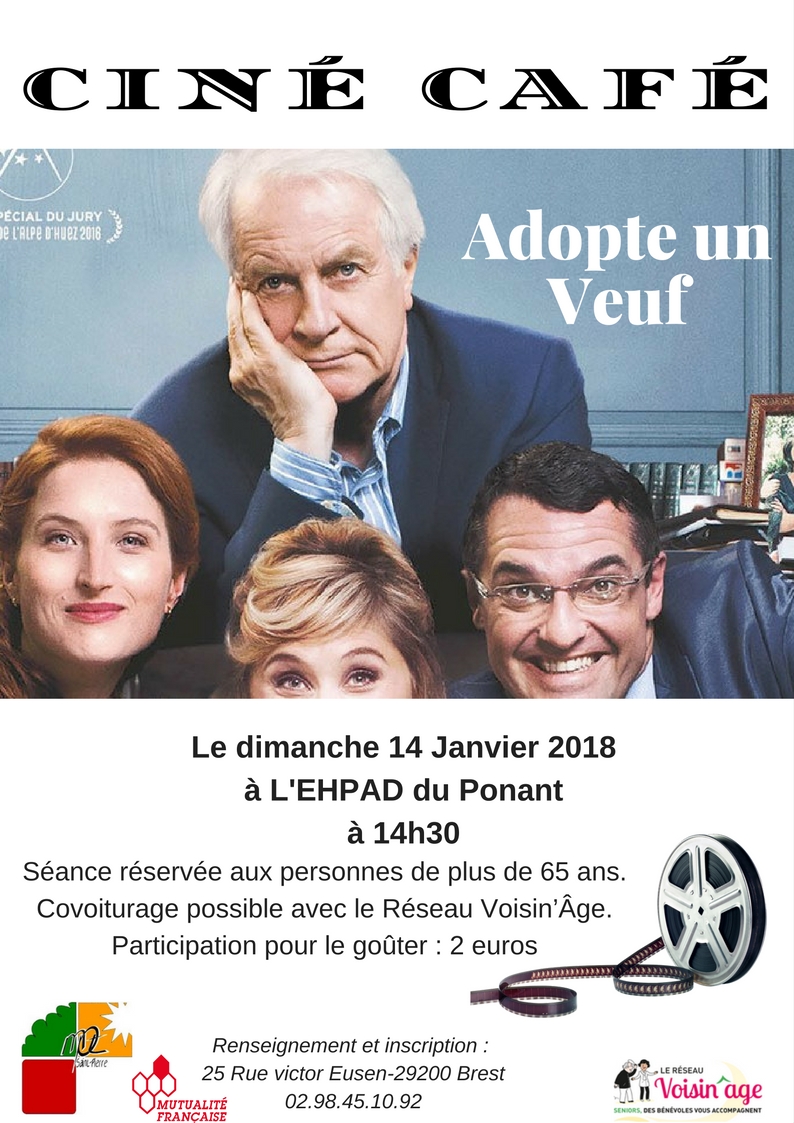 Ciné Café du 14/01/2018 à l’Ehpad du Ponant