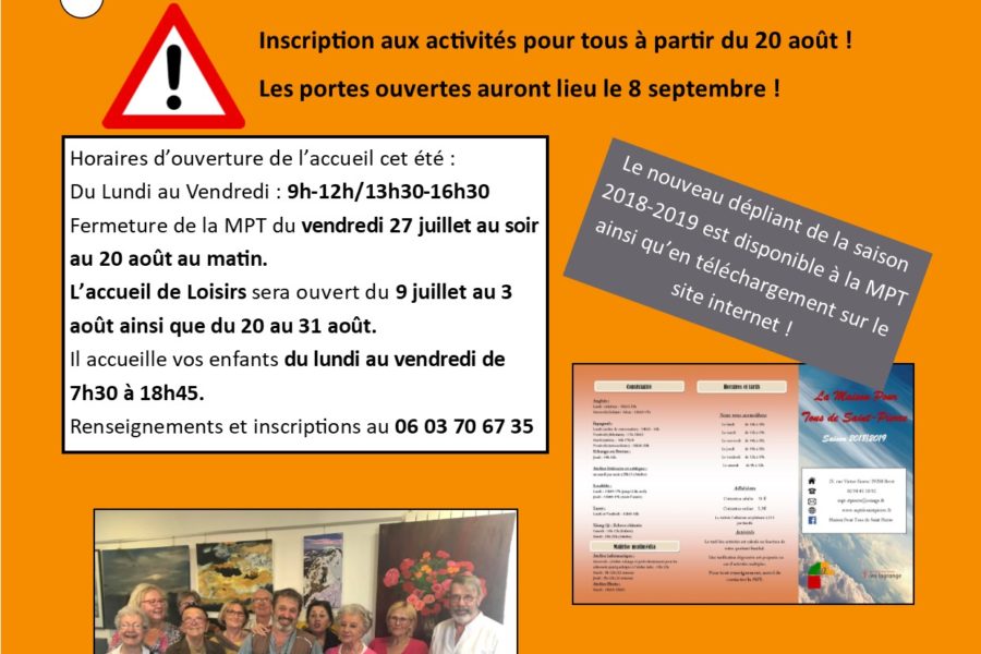 Les informations de l’été