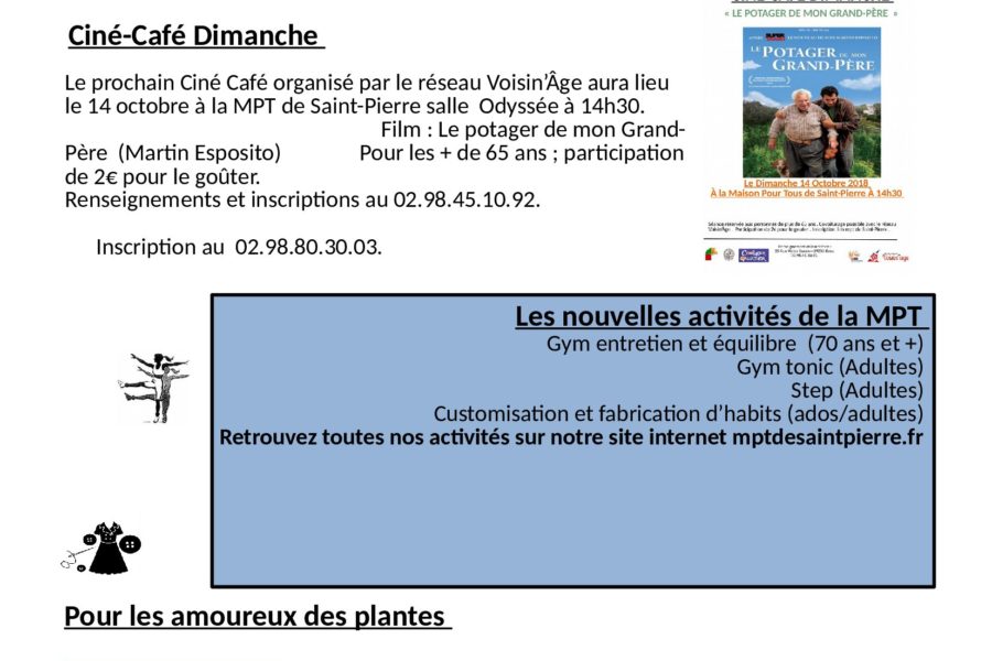 Lettre d’informations Octobre 2018