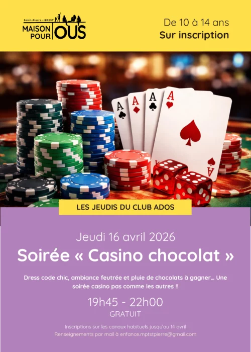 Soirée « Casino chocolat »